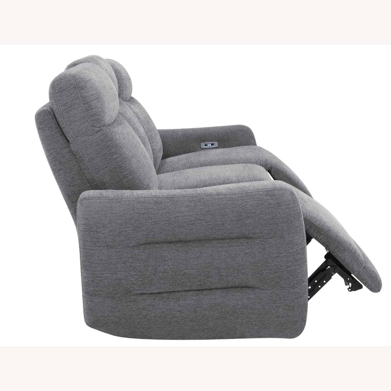 Living Spaces Light Gray Fabric 3+ Seater Sofa - image-3