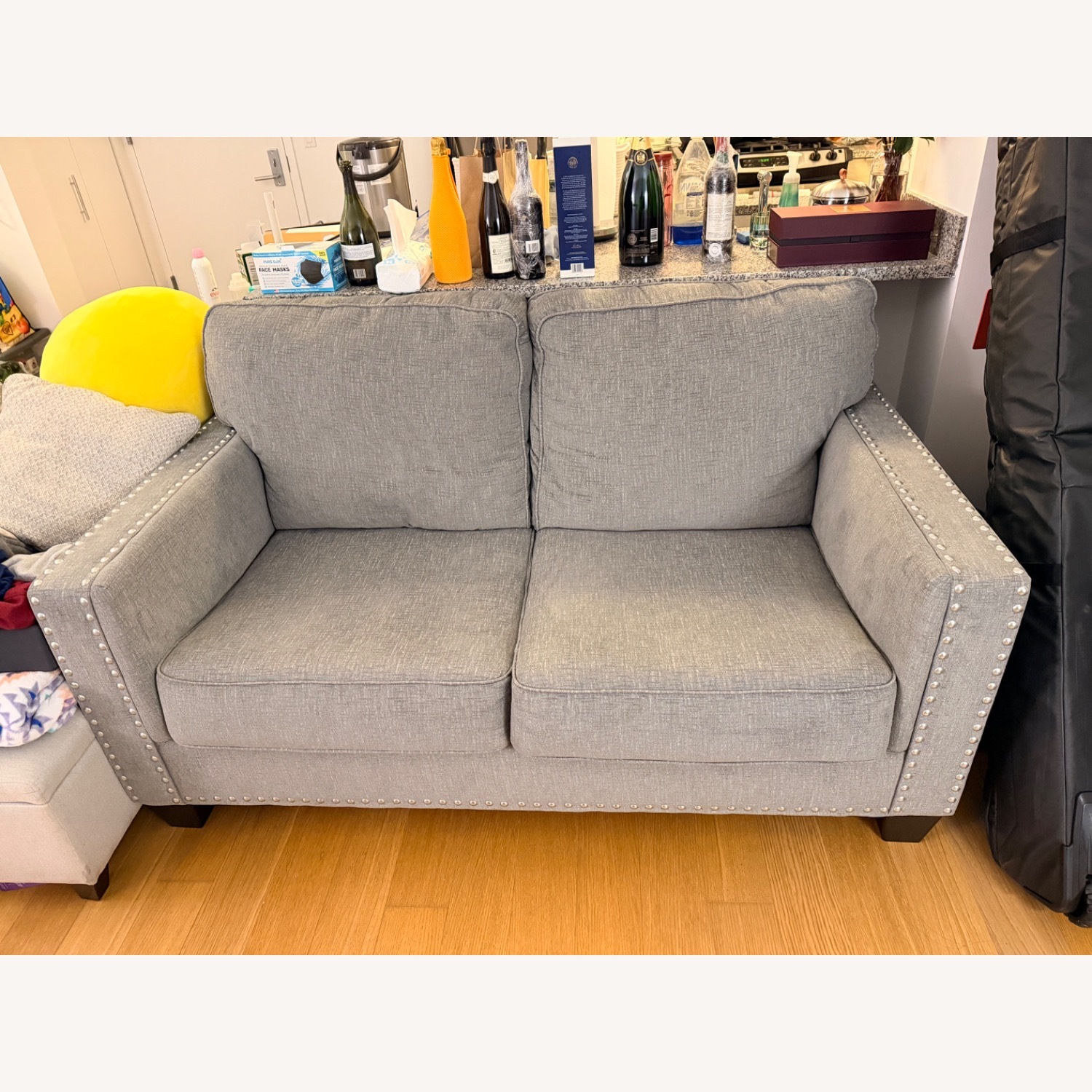 Ashley Furniture Barrali Light Gray 2 Seater Sofa - image-1