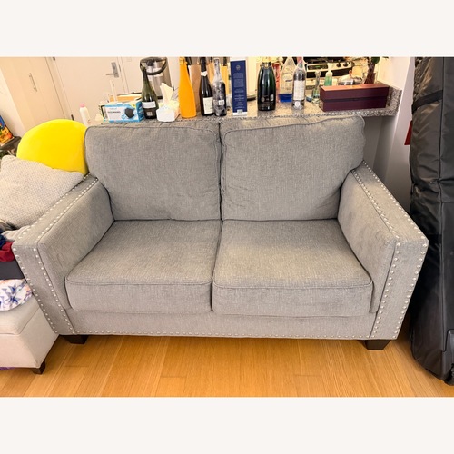 Used Ashley Furniture Barrali Light Gray 2 Seater Sofa for sale on AptDeco