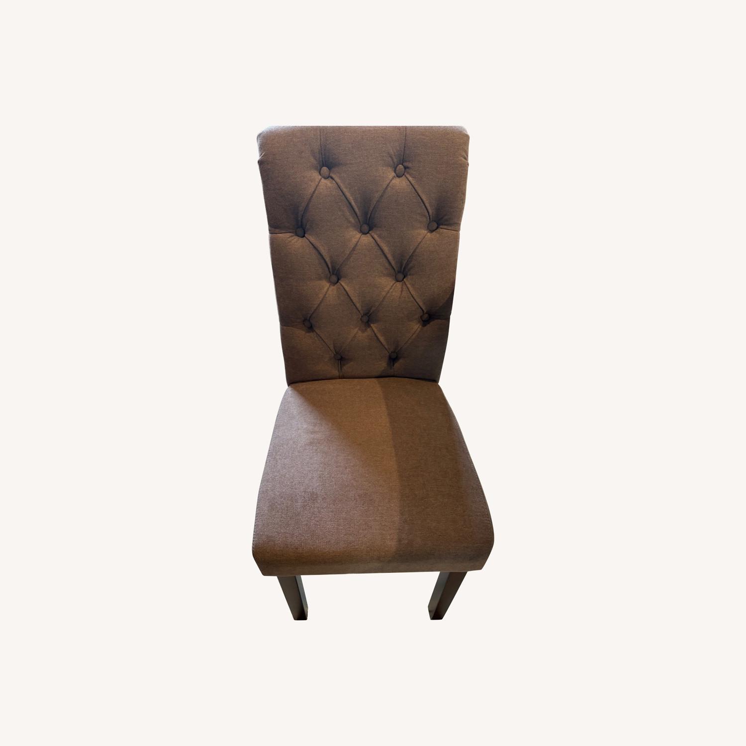 Natural Fabric Dining Chairs - image-0