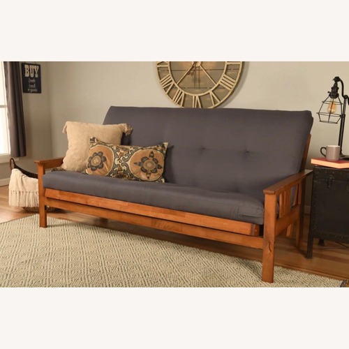 Used Lakel Futon + 2 Certified Cervical Pillows for sale on AptDeco