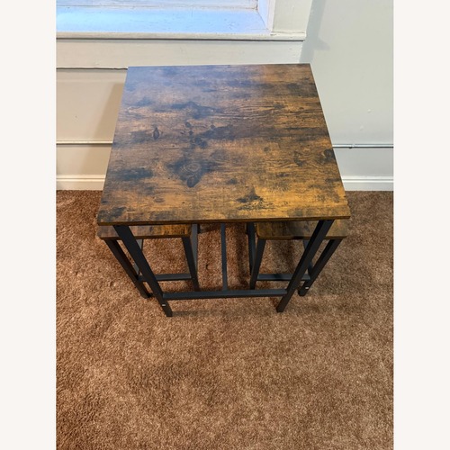 Used High-Top Table + 2 Stools for sale on AptDeco