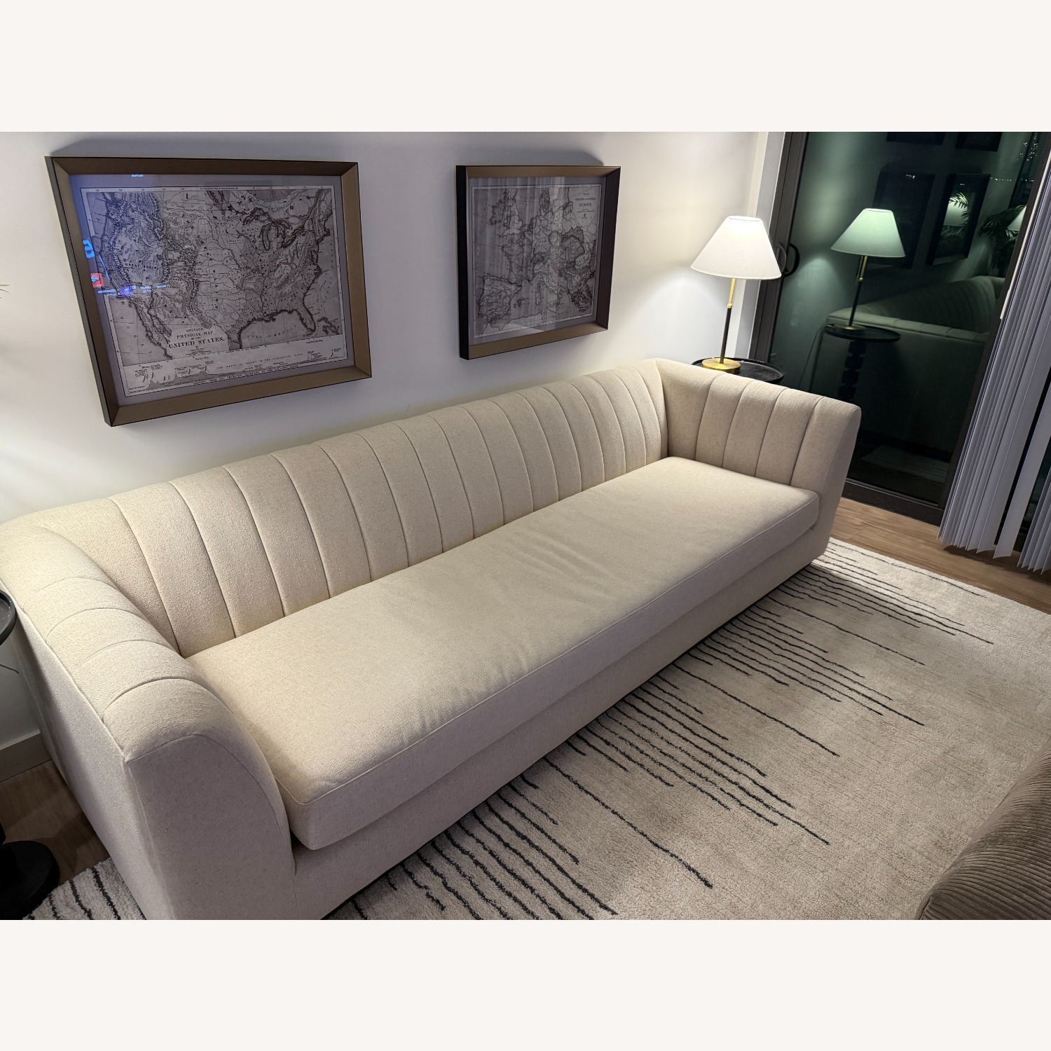 Four Hands Natural Boucle 3+ Seater Sofa - image-3