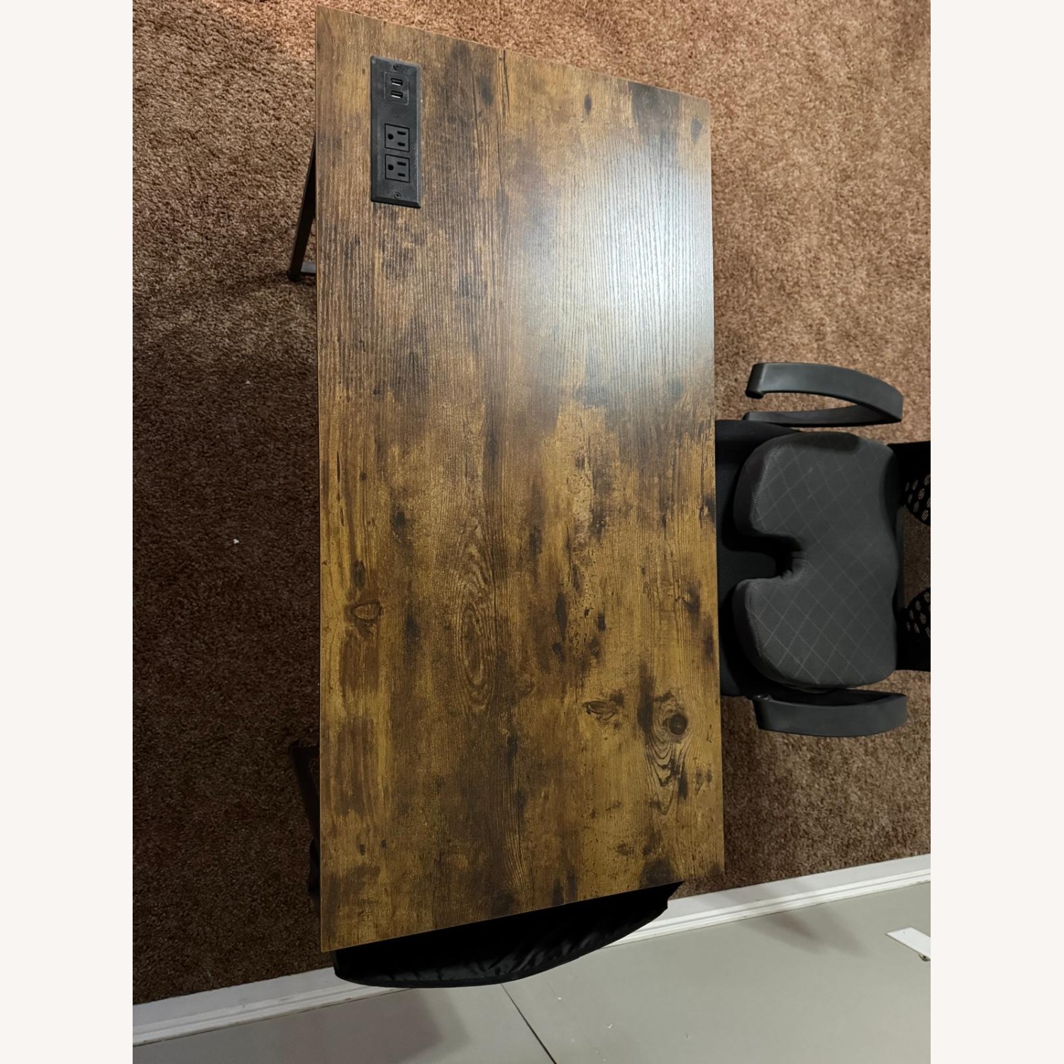 Amazon Work Desk + Office Chair + Memory Foam Cushion - image-2