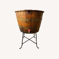 Oak Bourbon Barrel Cooler, Storage or Table