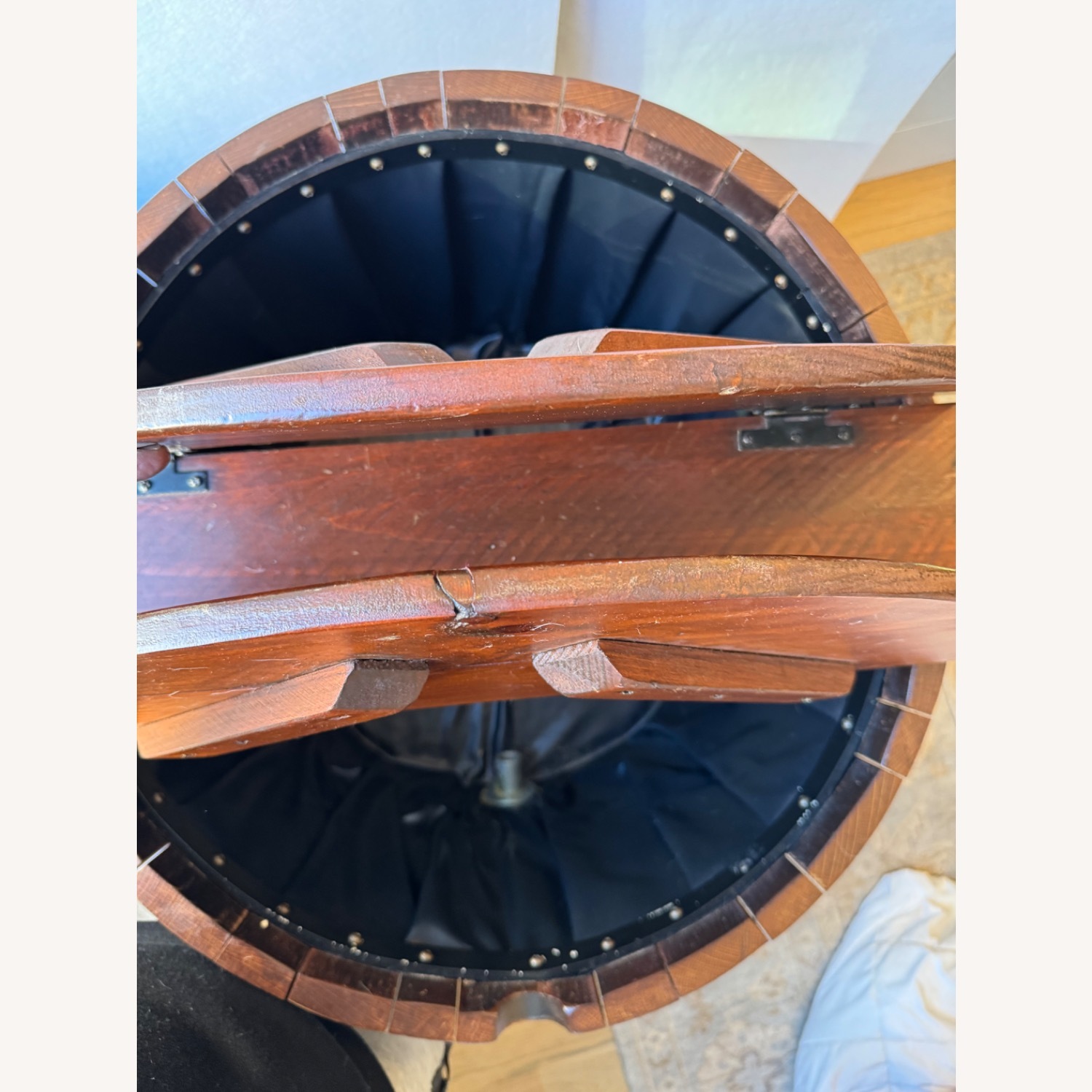 Oak Bourbon Barrel Cooler, Storage or Table - image-3