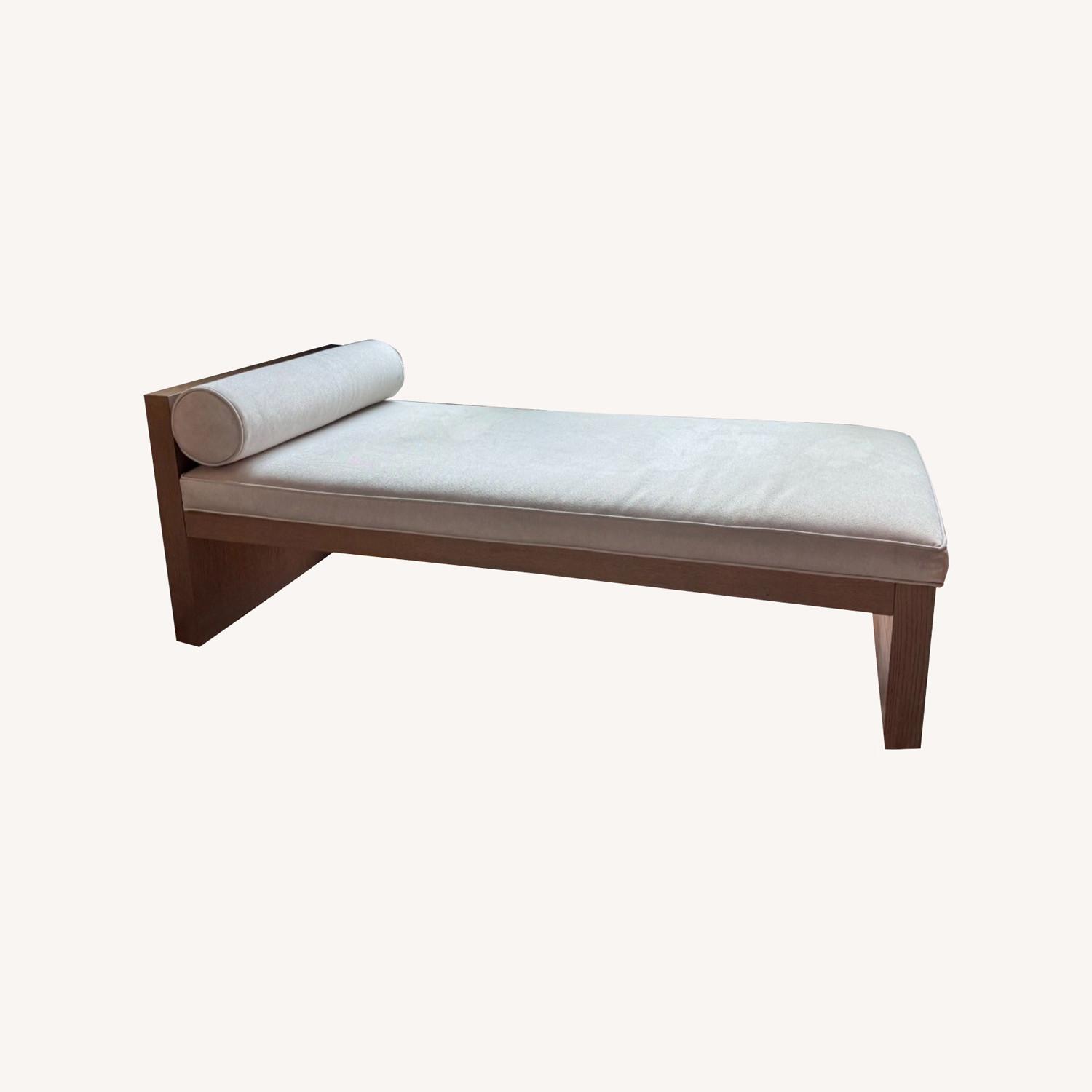 Mitchell Gold + Bob Williams Silver Chaise Lounge - image-0