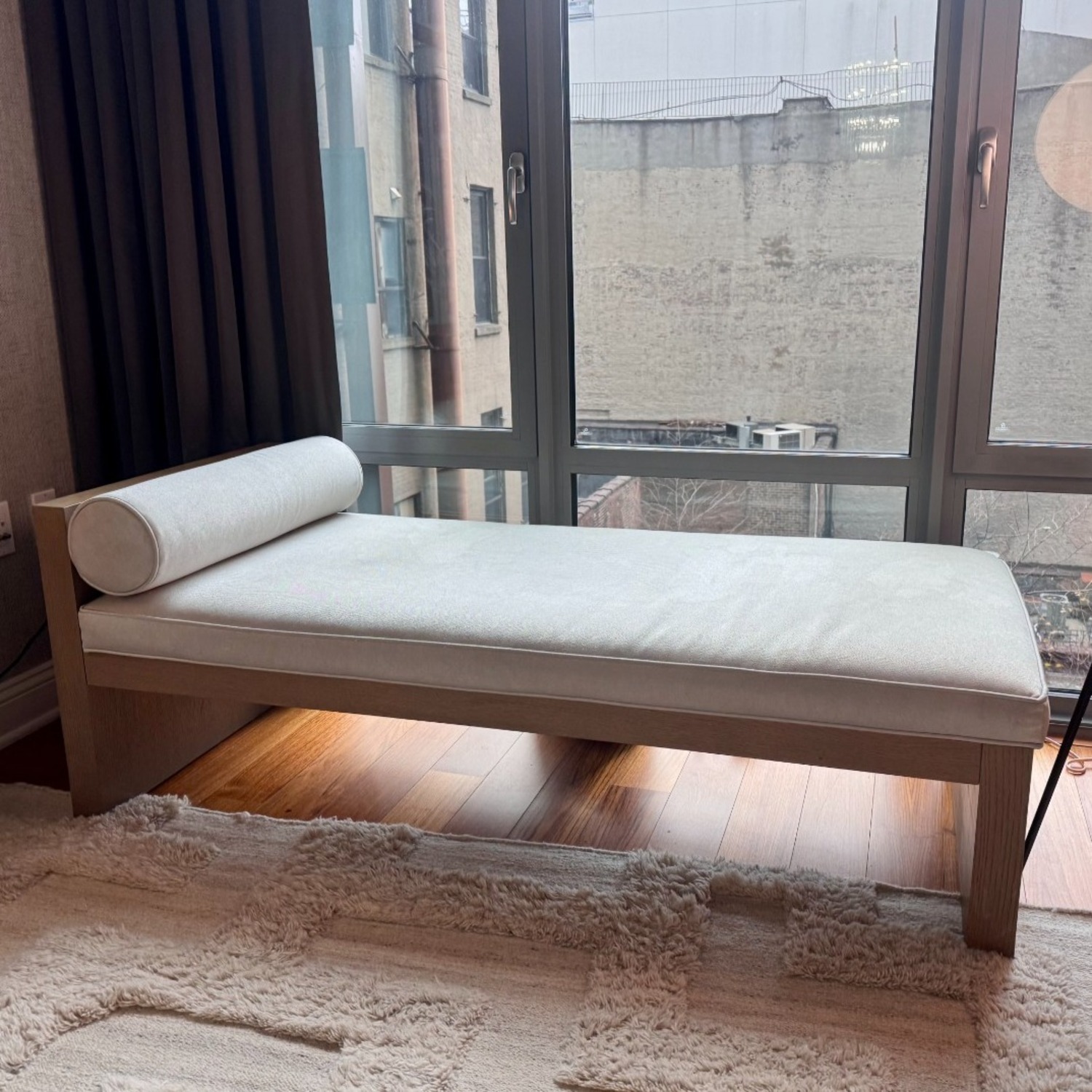 Mitchell Gold + Bob Williams Silver Chaise Lounge - image-0