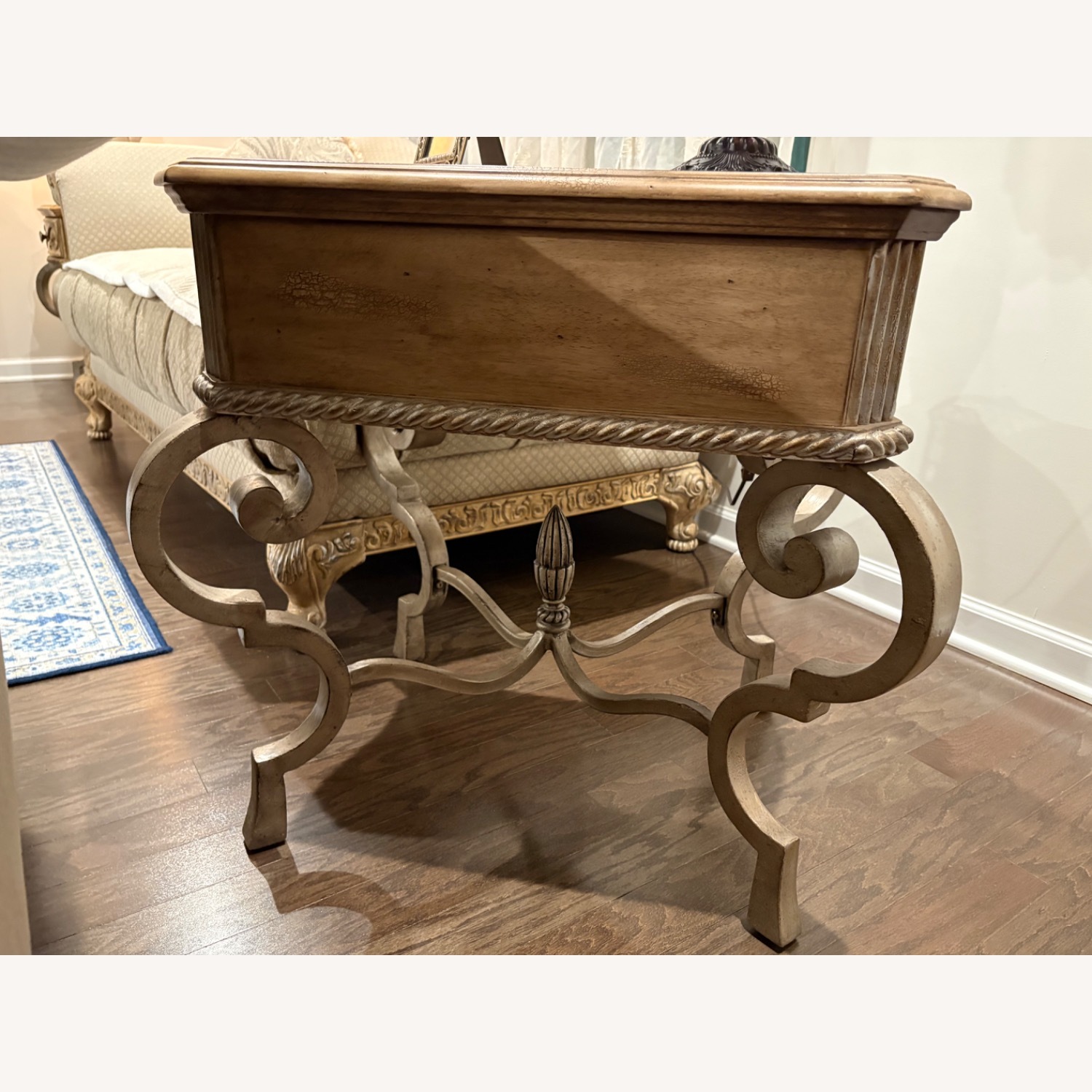 Light Brown Wood Side Table - image-3