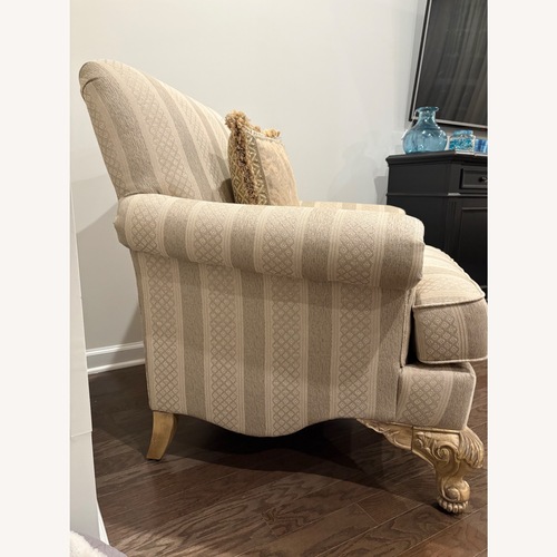 Used Natural Fabric Accent Chair for sale on AptDeco