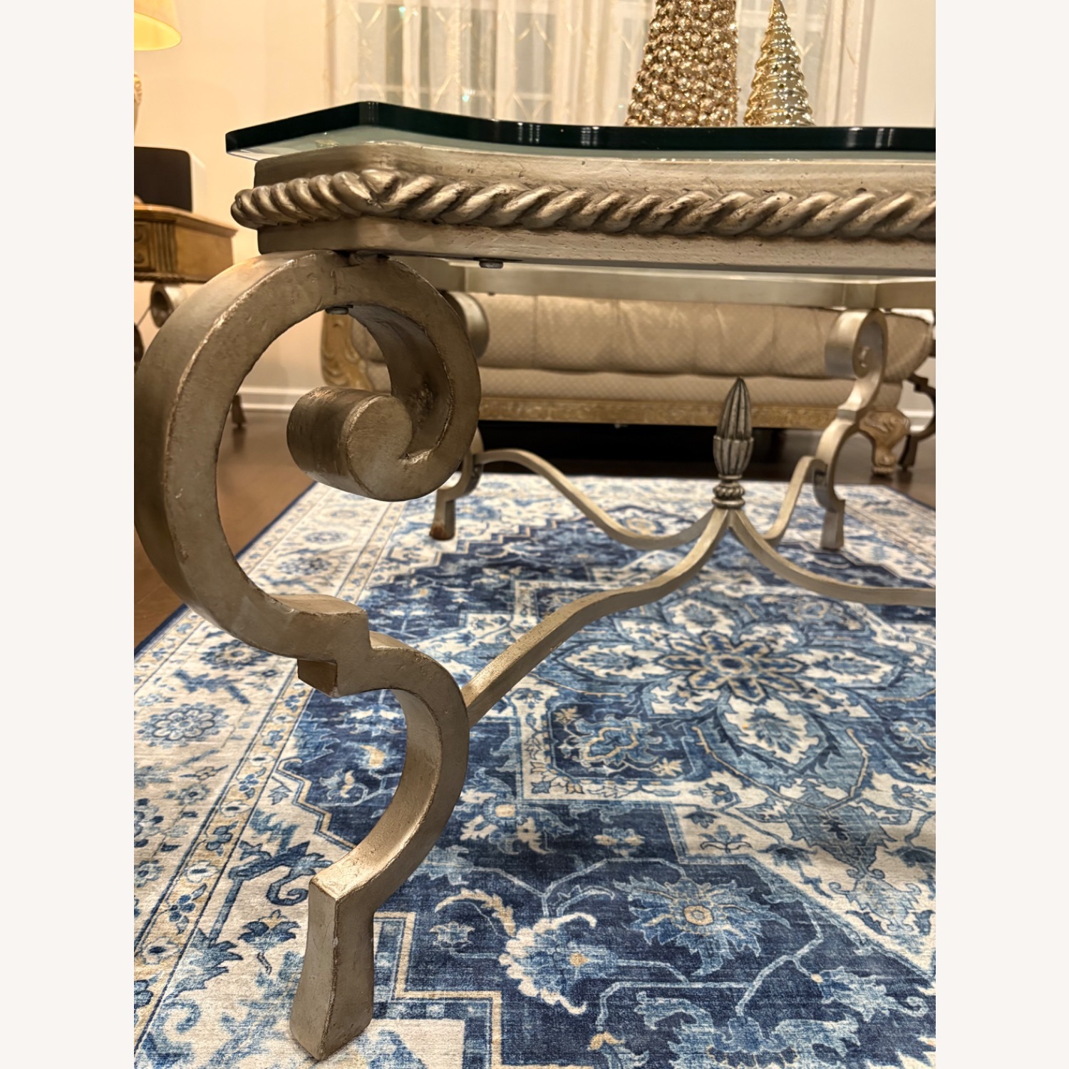 Natural Glass Coffee Table - image-2