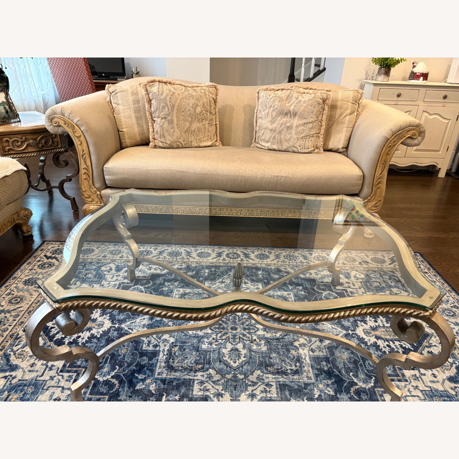 Natural Glass Coffee Table - image-1