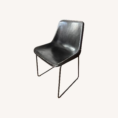 Used Black Leather Dining Chairs for sale on AptDeco