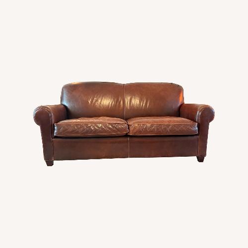 Used Crate & Barrel Dark Brown 2 Seater Sofa for sale on AptDeco