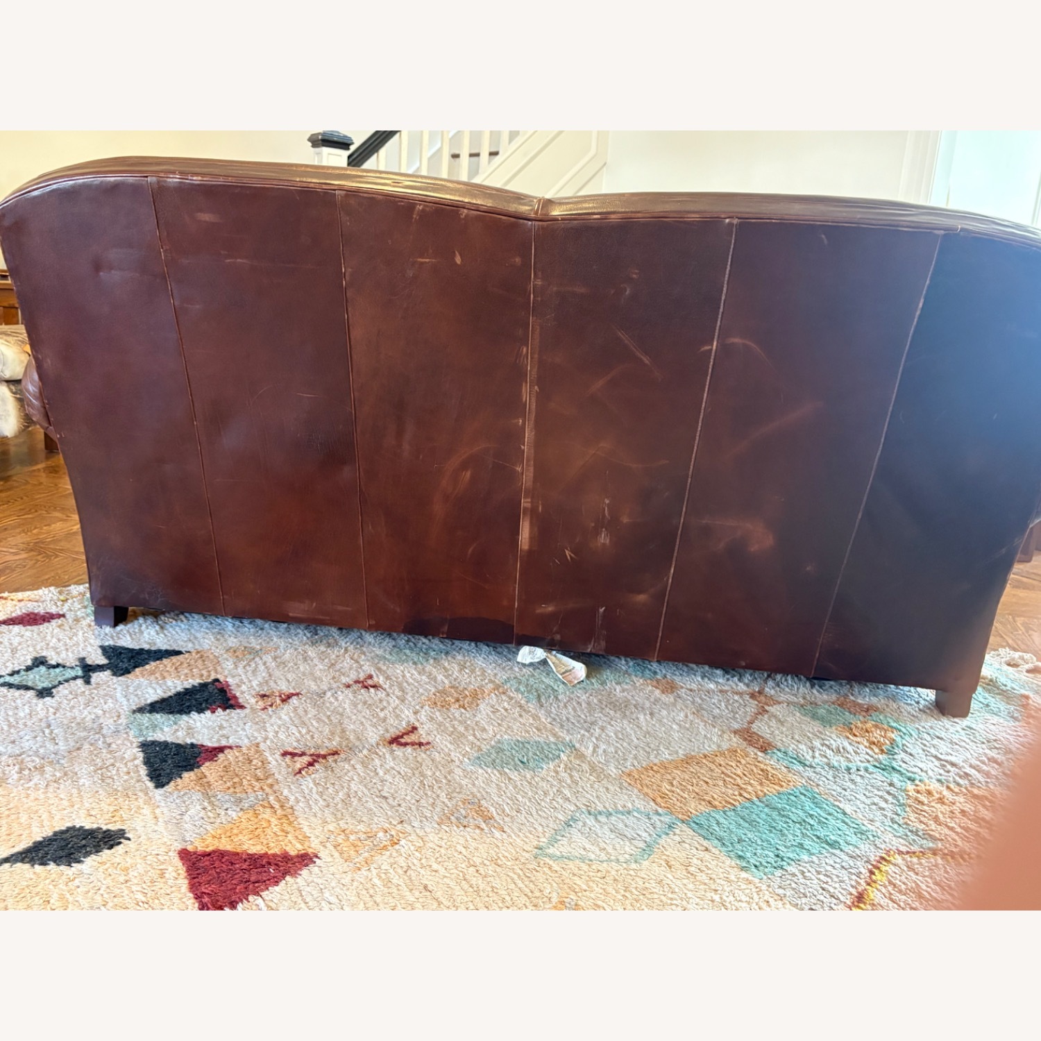 Crate & Barrel Dark Brown 2 Seater Sofa - image-5