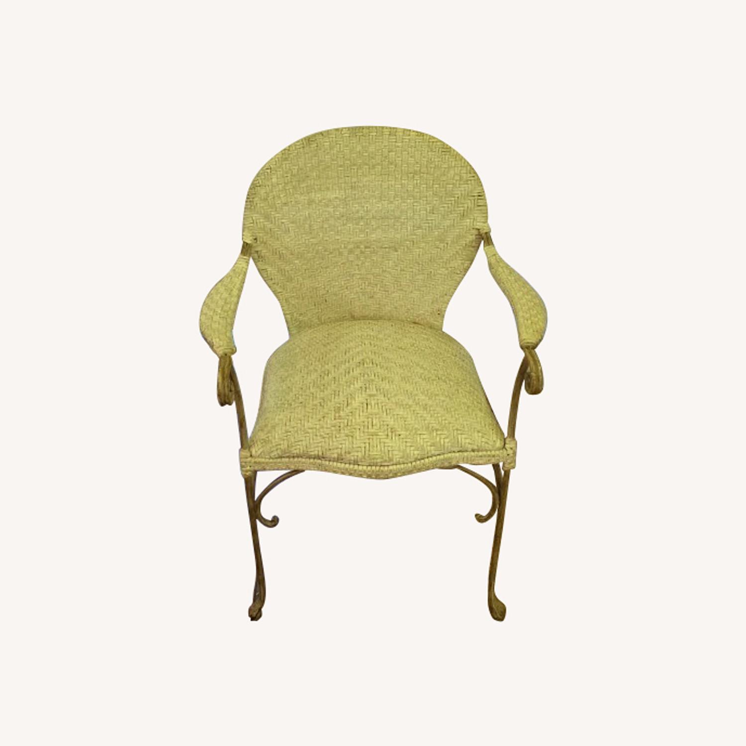 The Platt Collections White Leather Armchair - image-0