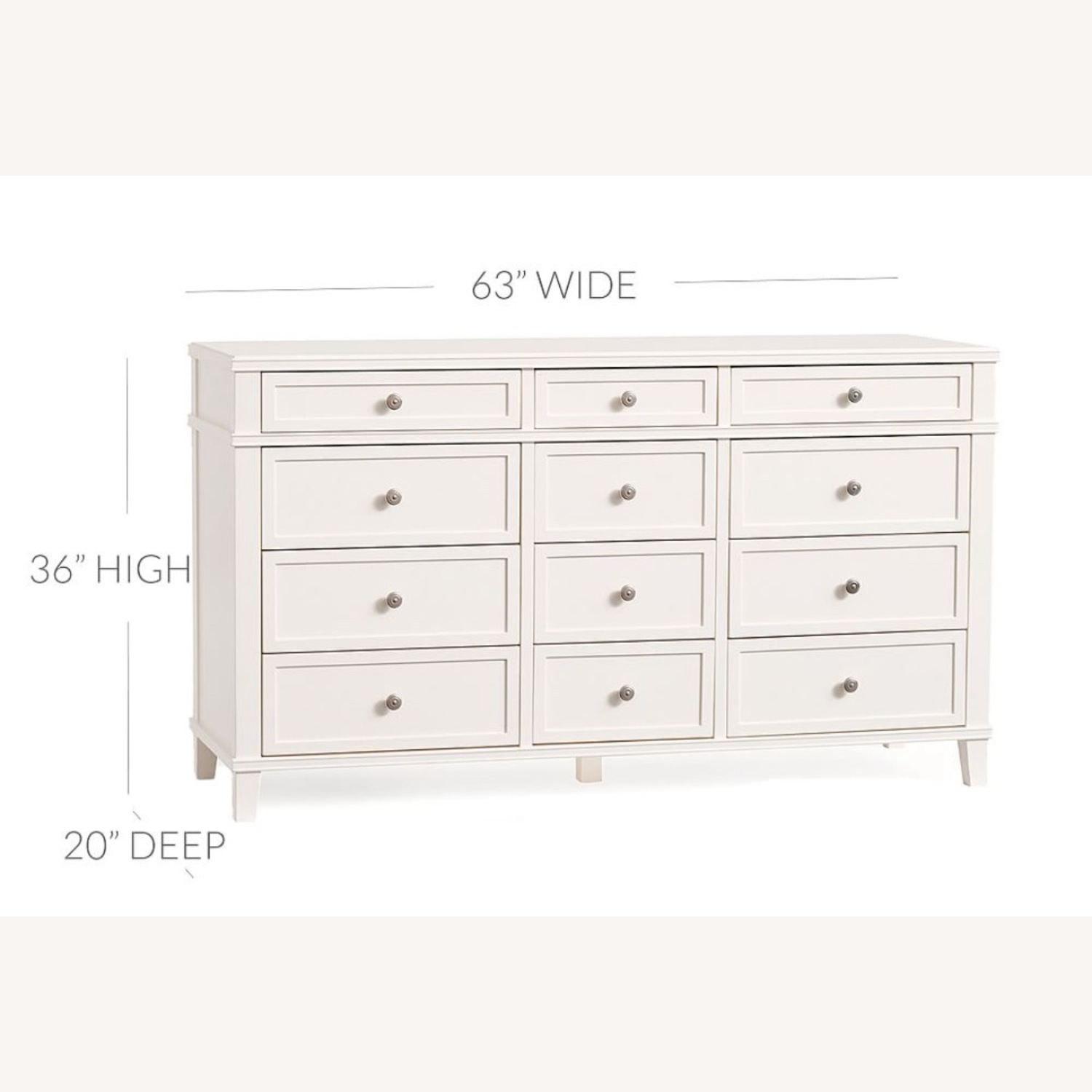 Pottery Barn Clara 12-Drawer Dresser (63") - image-11