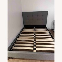 Light Gray Fabric Full Bed