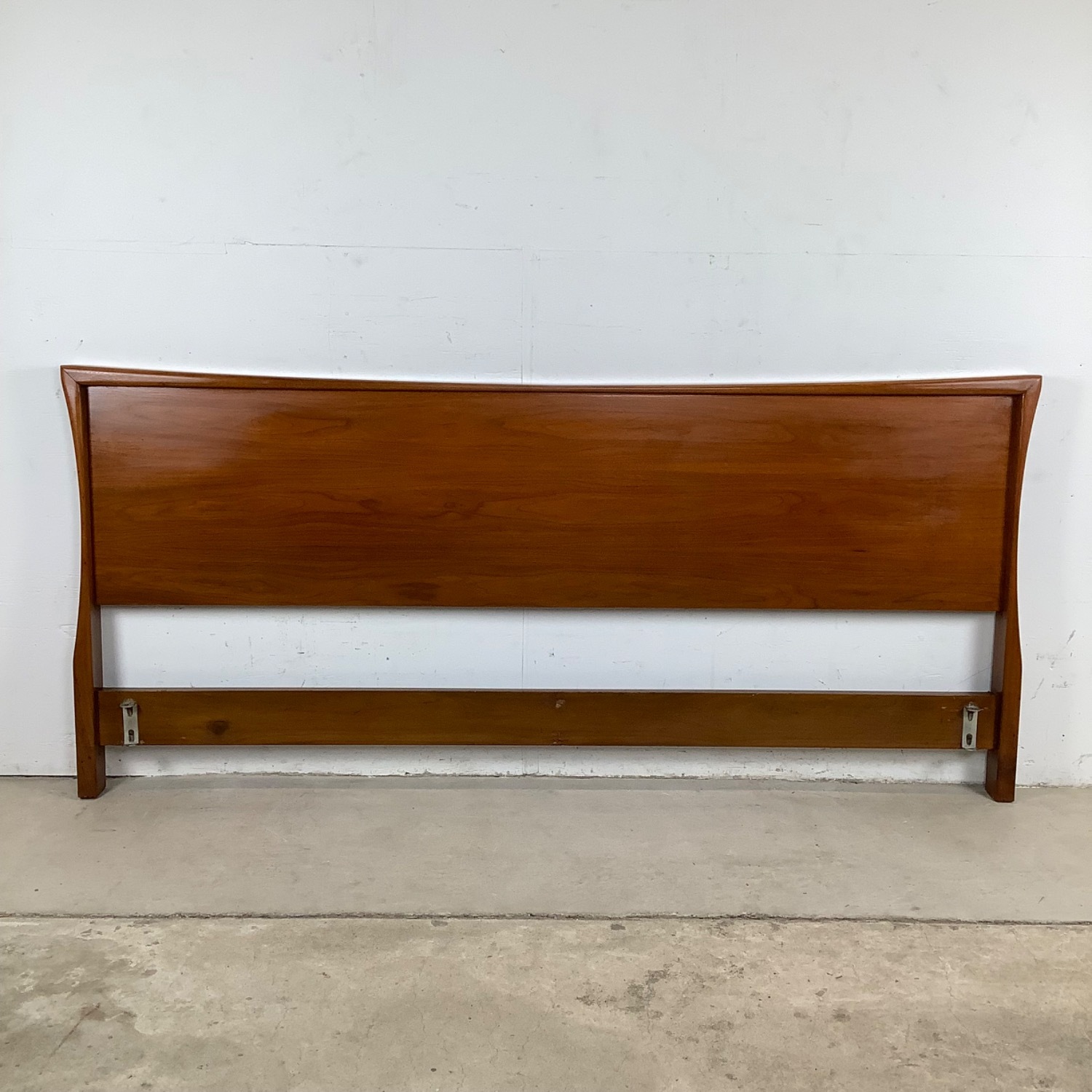 Mid-Century Walnut King Headboard - image-0