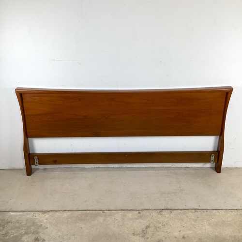 Used Mid-Century Walnut King Headboard for sale on AptDeco