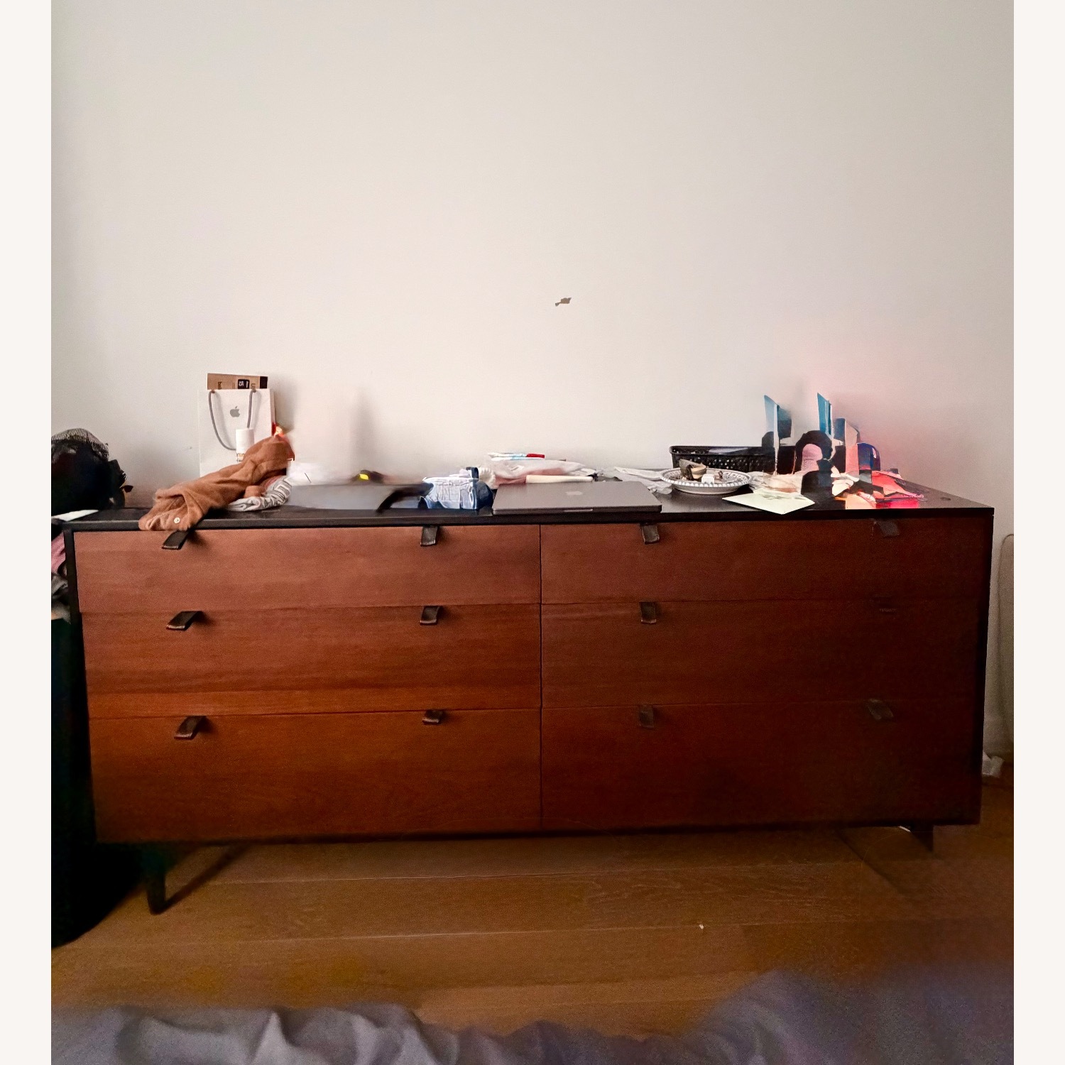 Envelo Modern Walnut + Black 6-Drawer Dresser - image-3