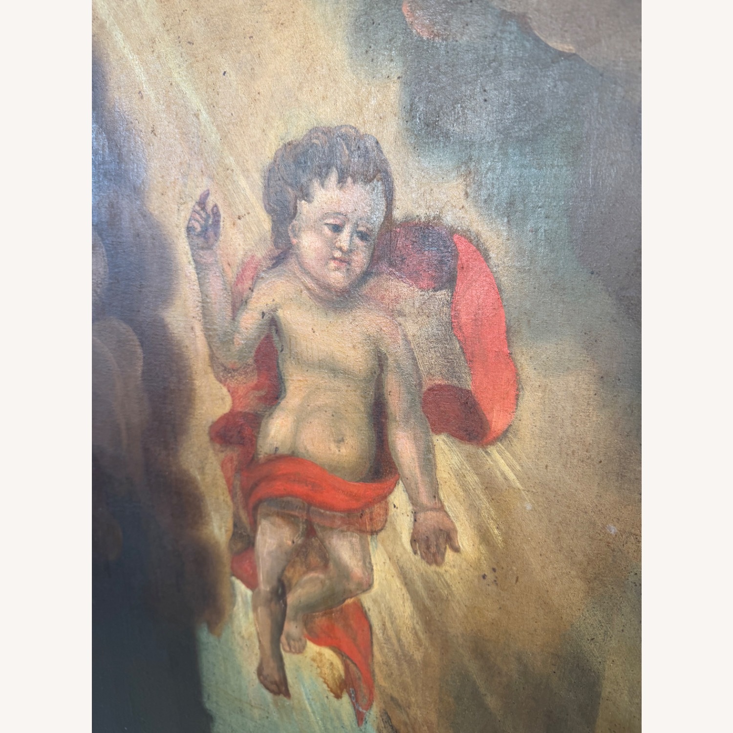 19th Century Devotional Oil Painting of St Anthony - image-9