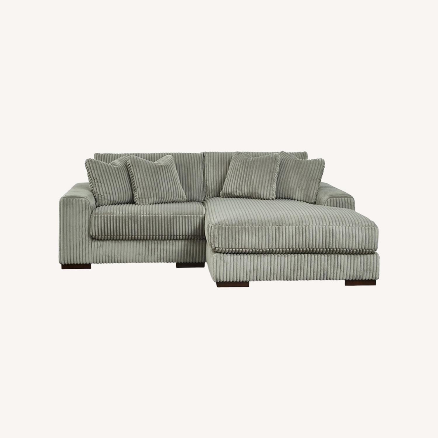 Light Gray 2 Piece Sectional - image-0
