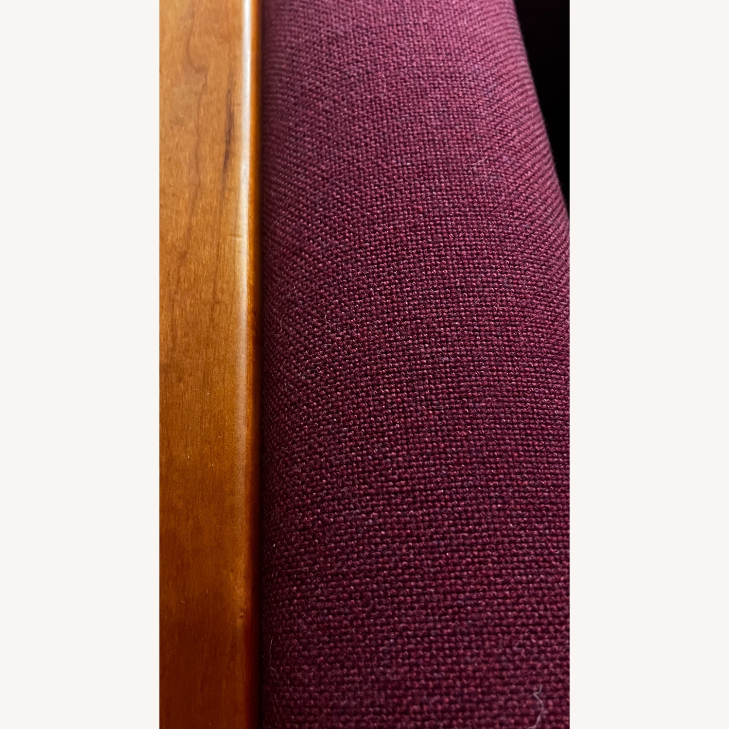 Mission Style Purple Wood Armchair - image-3