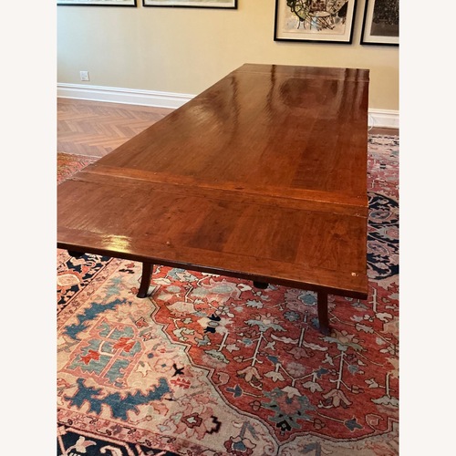 Used ABC Carpet and Home Handmade Solid Cherry Dining Table (With 2 Leaves) for sale on AptDeco