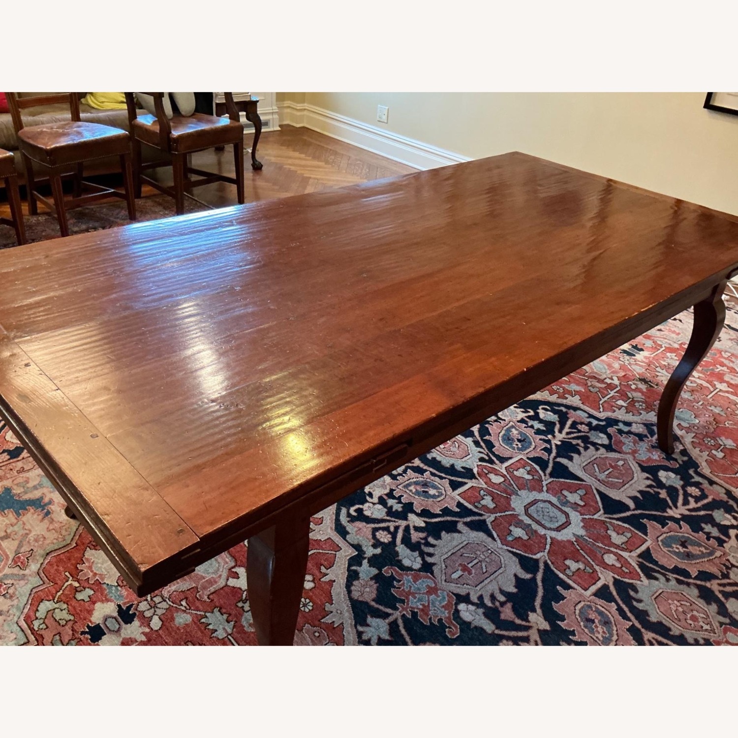 ABC Carpet and Home Handmade Solid Cherry Dining Table (With 2 Leaves) - image-6