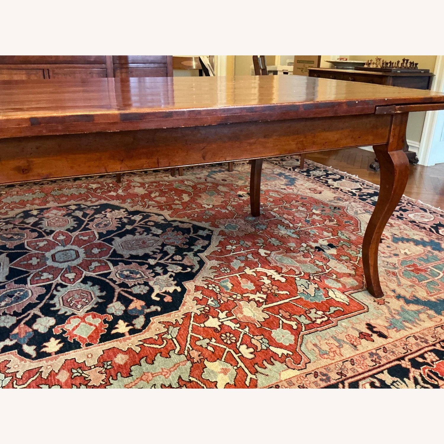 ABC Carpet and Home Handmade Solid Cherry Dining Table (With 2 Leaves) - image-5