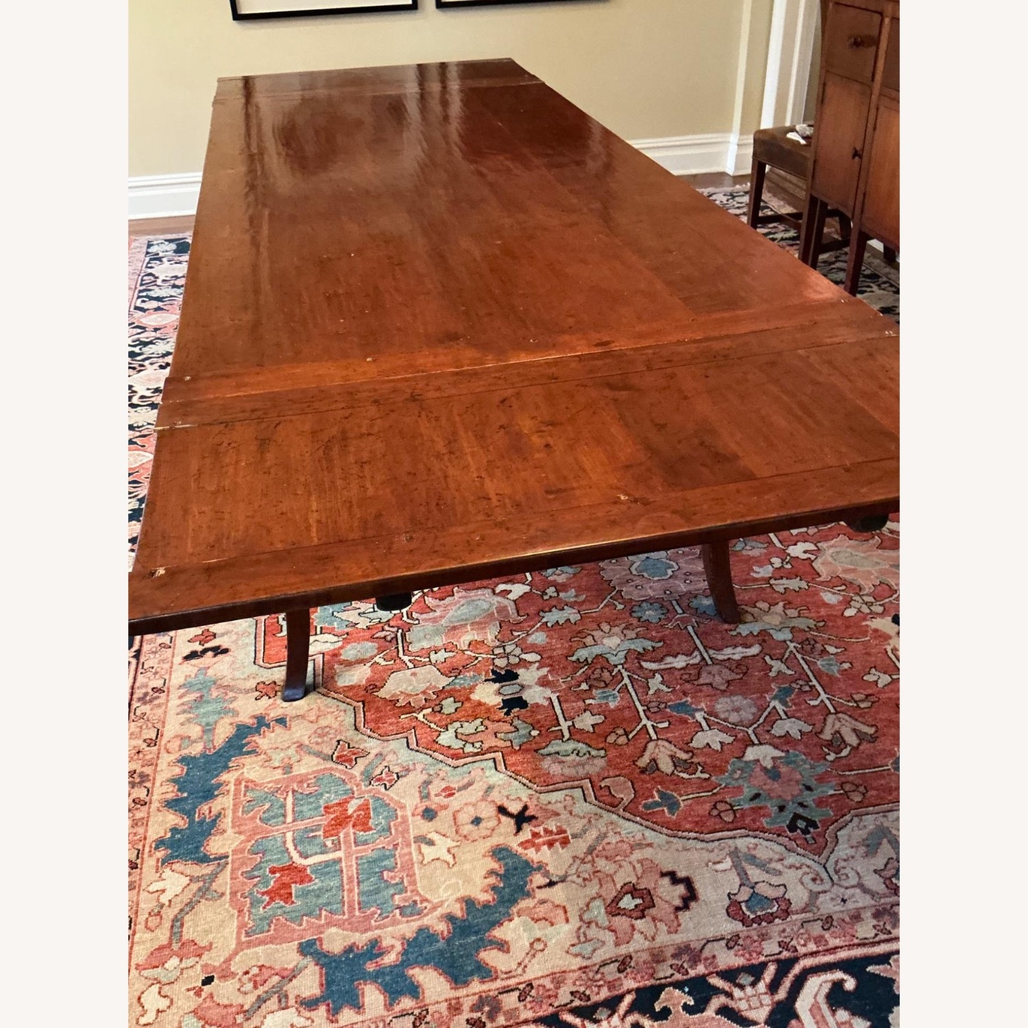 ABC Carpet and Home Handmade Solid Cherry Dining Table (With 2 Leaves) - image-1