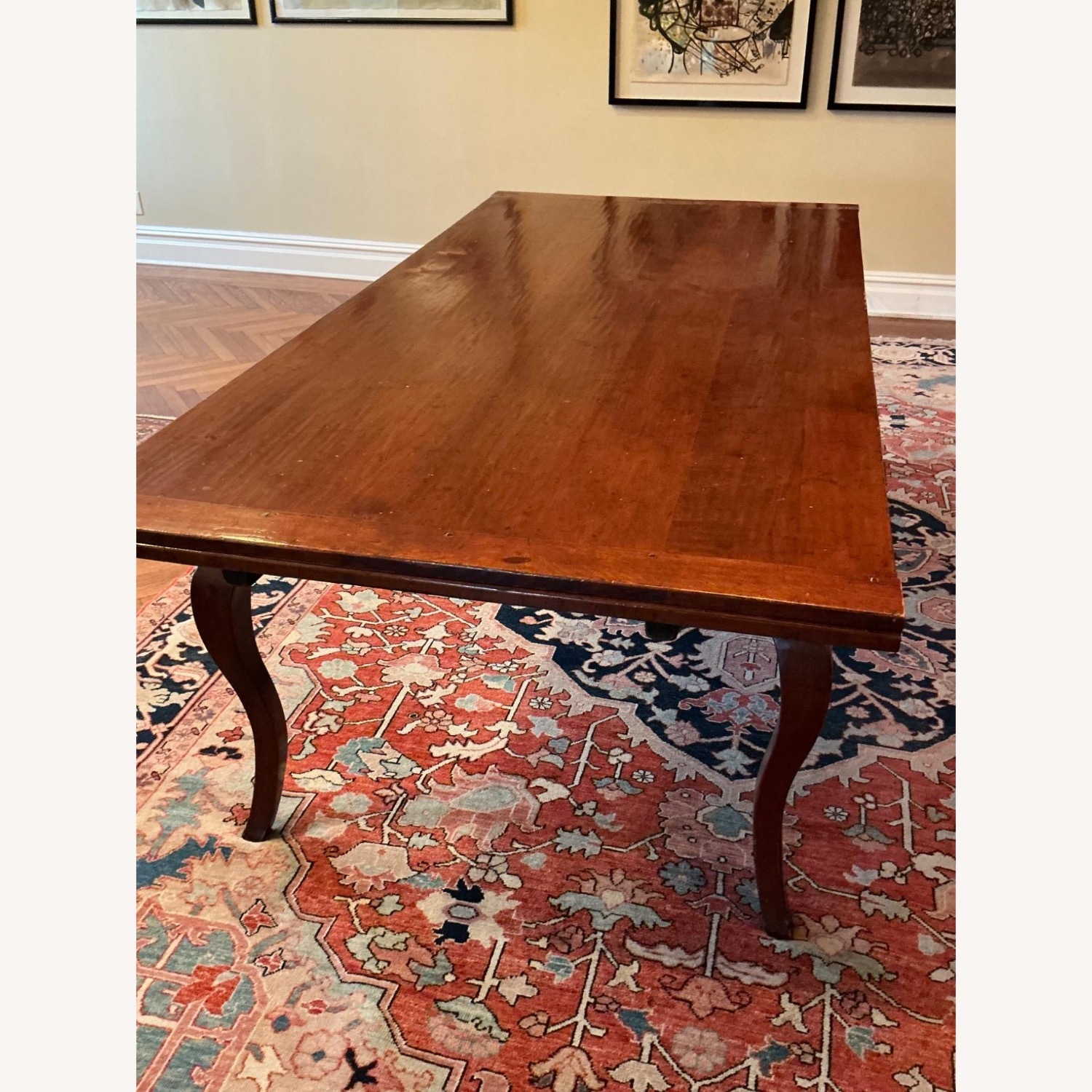 ABC Carpet and Home Handmade Solid Cherry Dining Table (With 2 Leaves) - image-8