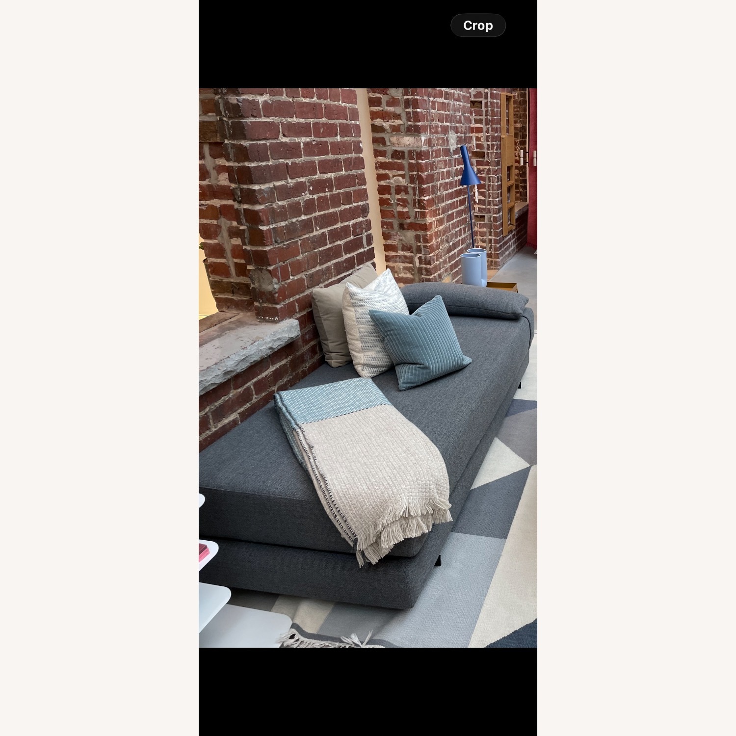 Design Within Reach Dark Gray Fabric Daybed - image-2