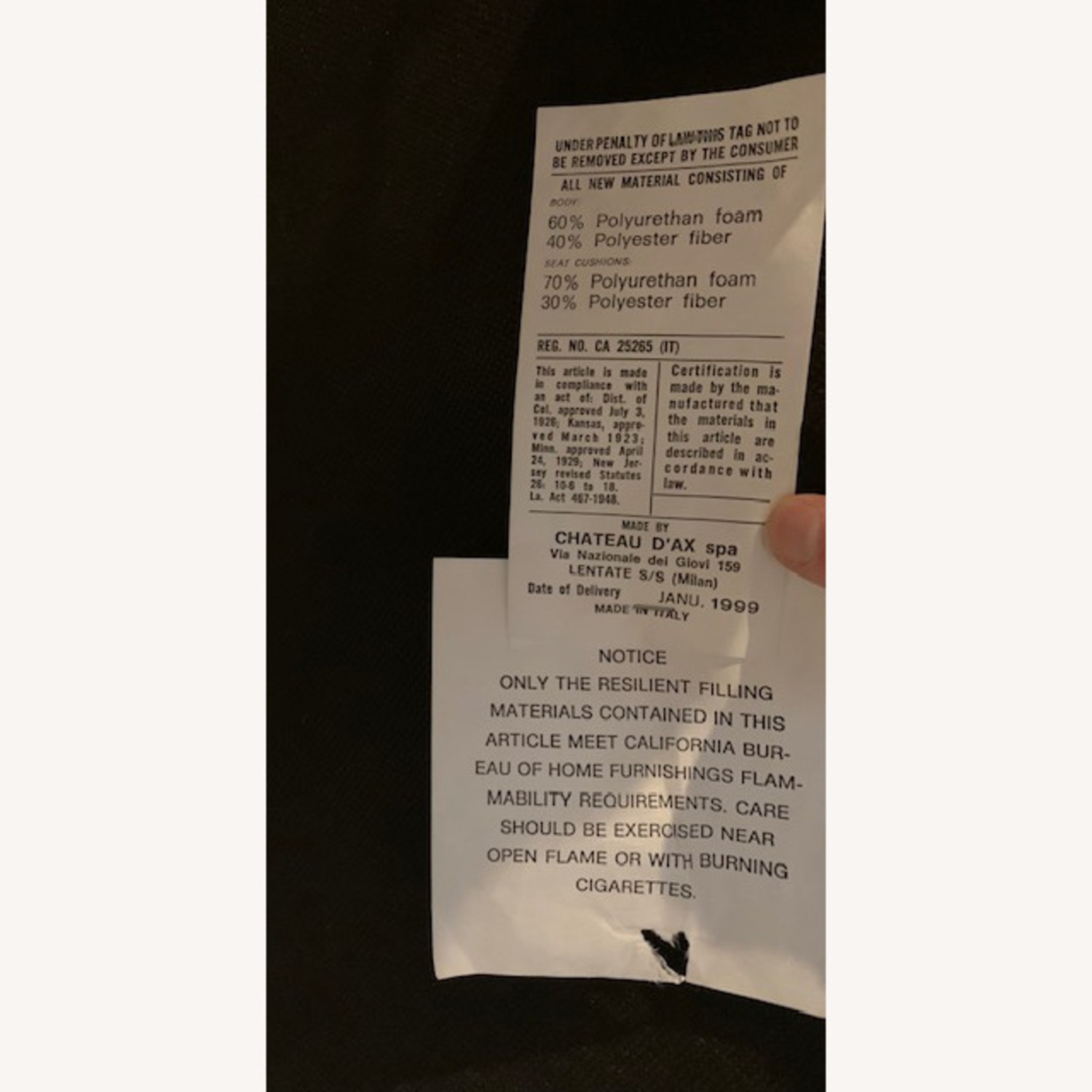 Chateau d' Ax Italian Leather Loveseat 2 Seater - image-5