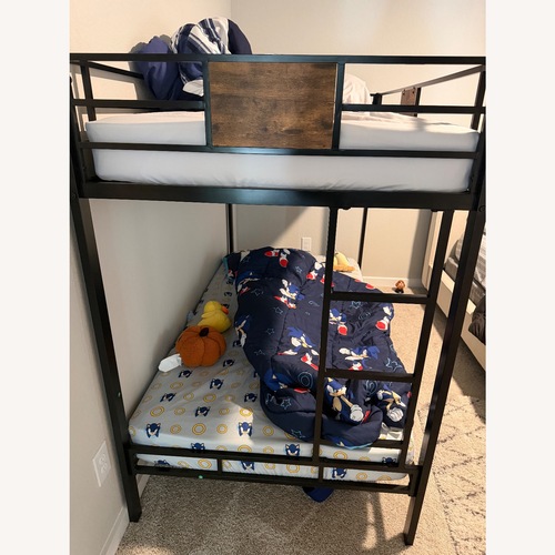 Used Amazon Allewie Black Bunk Bed for sale on AptDeco