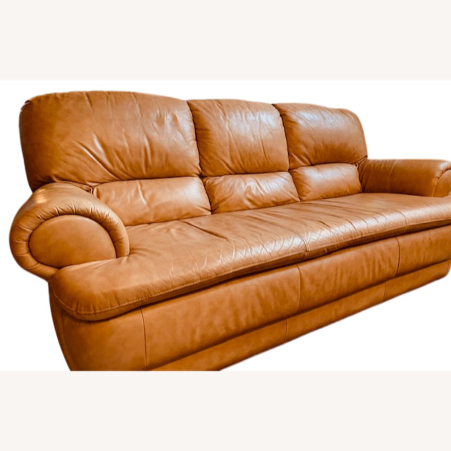 Chateau D'ax Italian Leather 3+ Seater Sofa - image-0