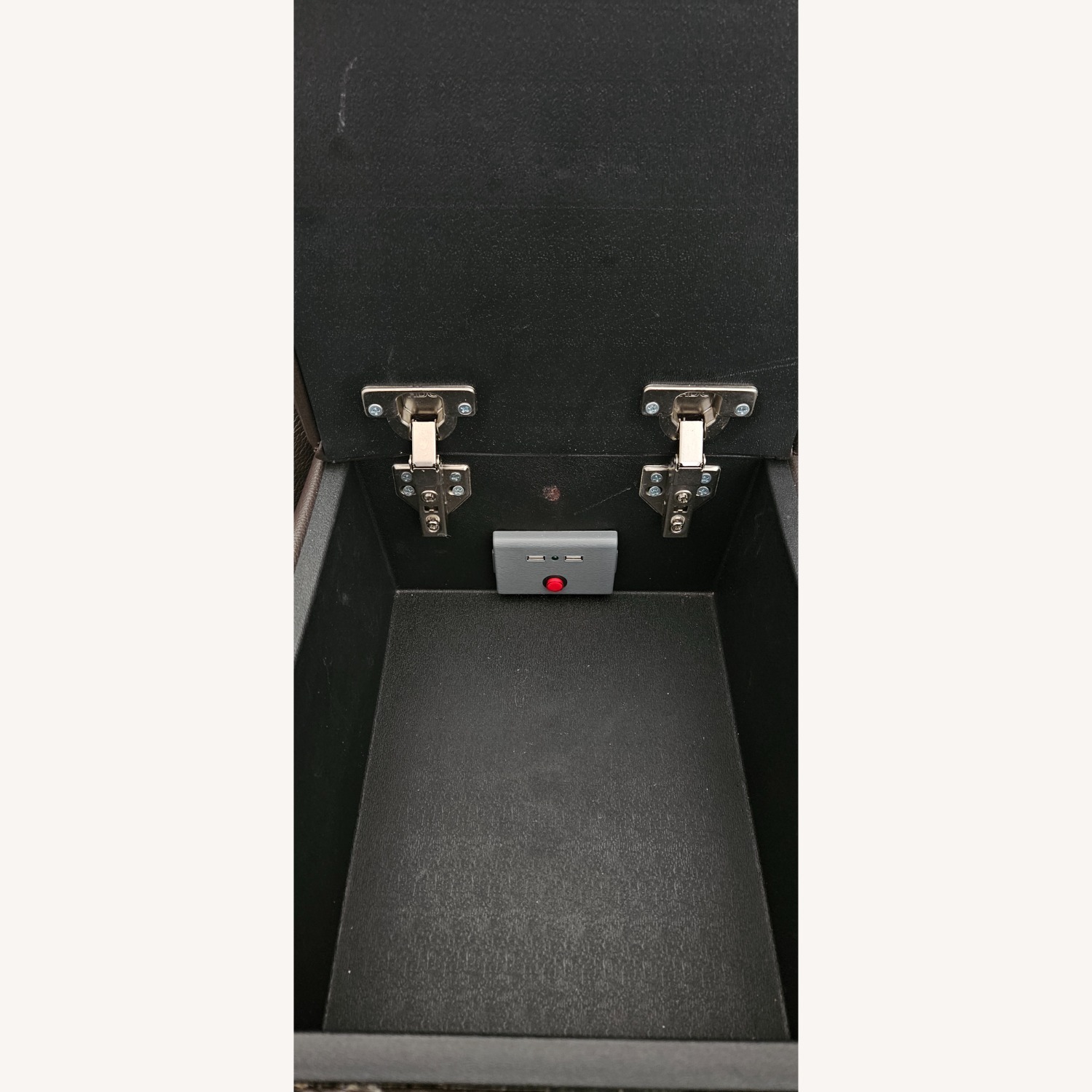 Macy's Dark Brown Leather 3+ Seater Sofa - image-3