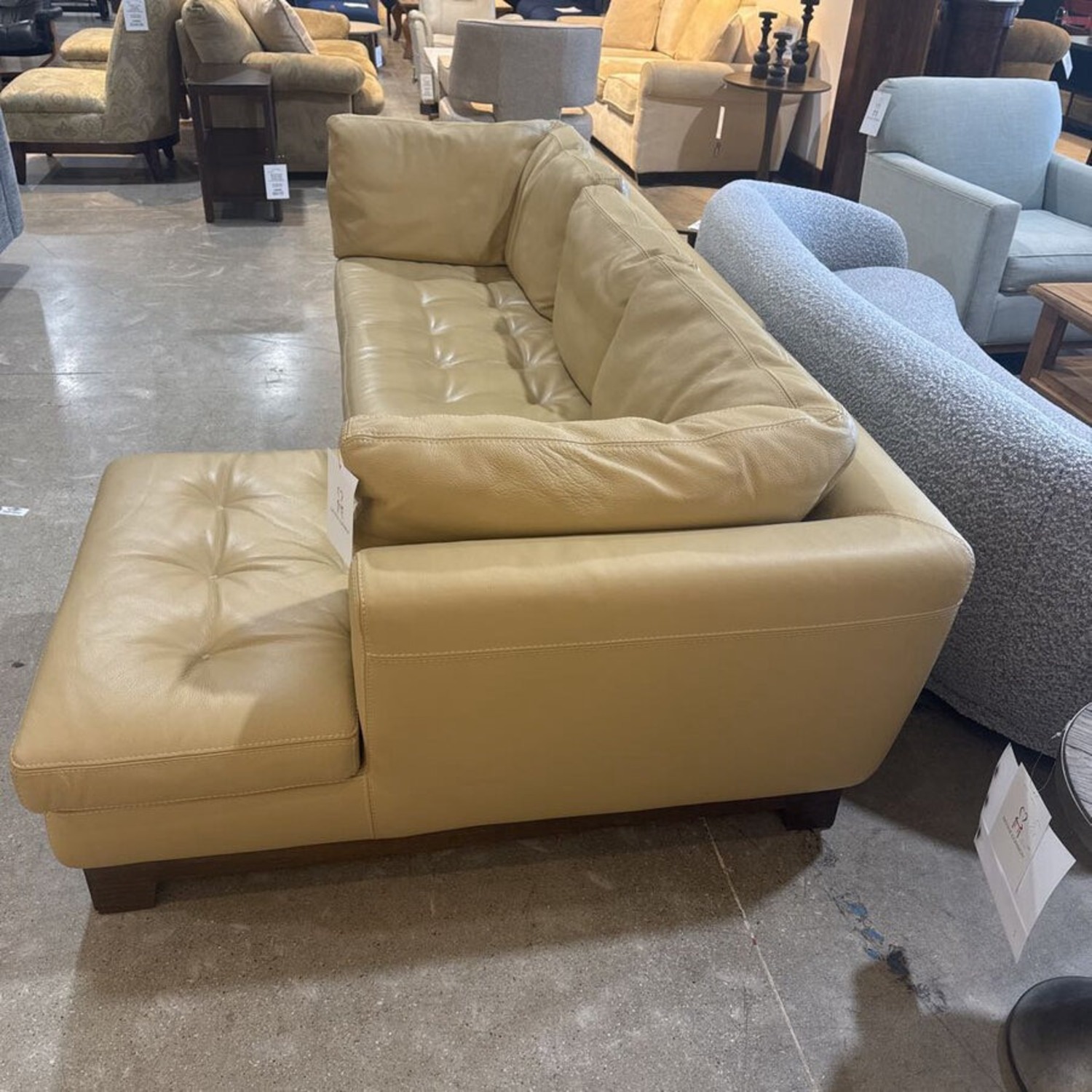 Roche Bobois 2pc Leather Right Facing Sectional - image-3