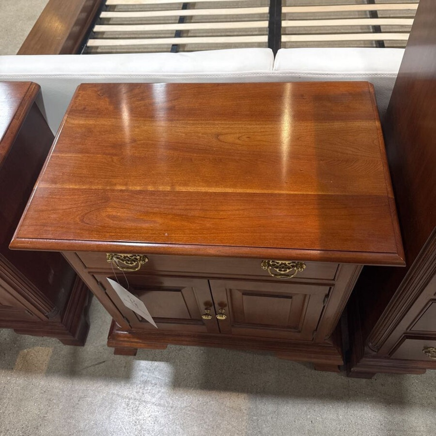 American Colonial Single Drawer Nightstand - image-4