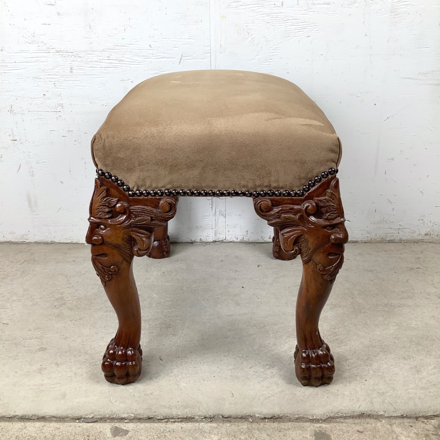 20th Century Gothic Revival Footstool - image-10