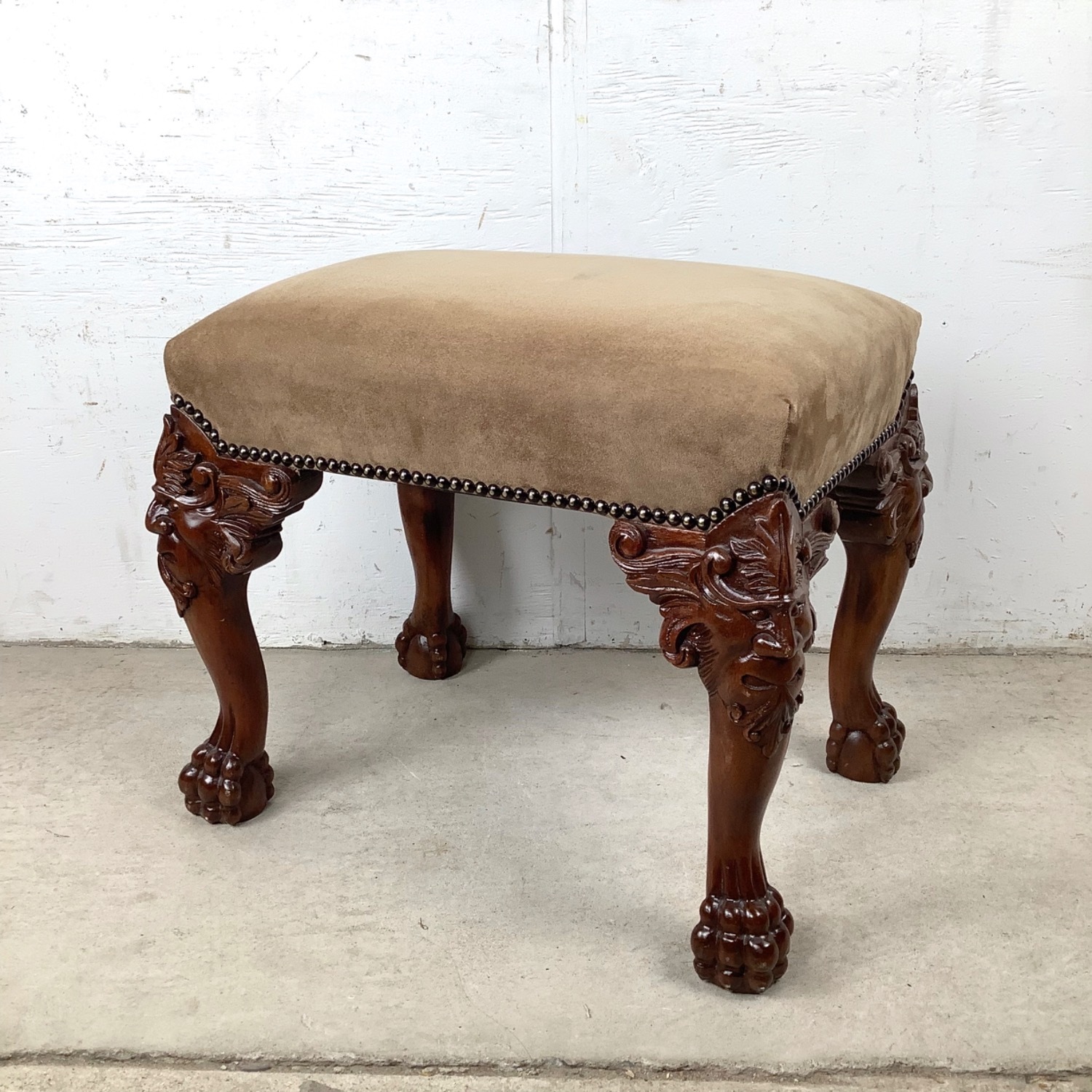 20th Century Gothic Revival Footstool - image-2