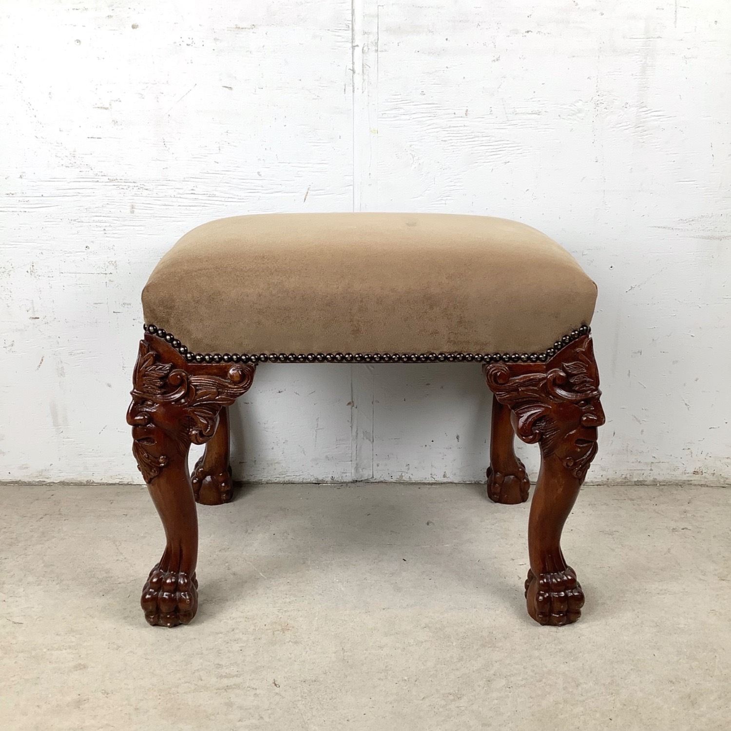20th Century Gothic Revival Footstool - image-3