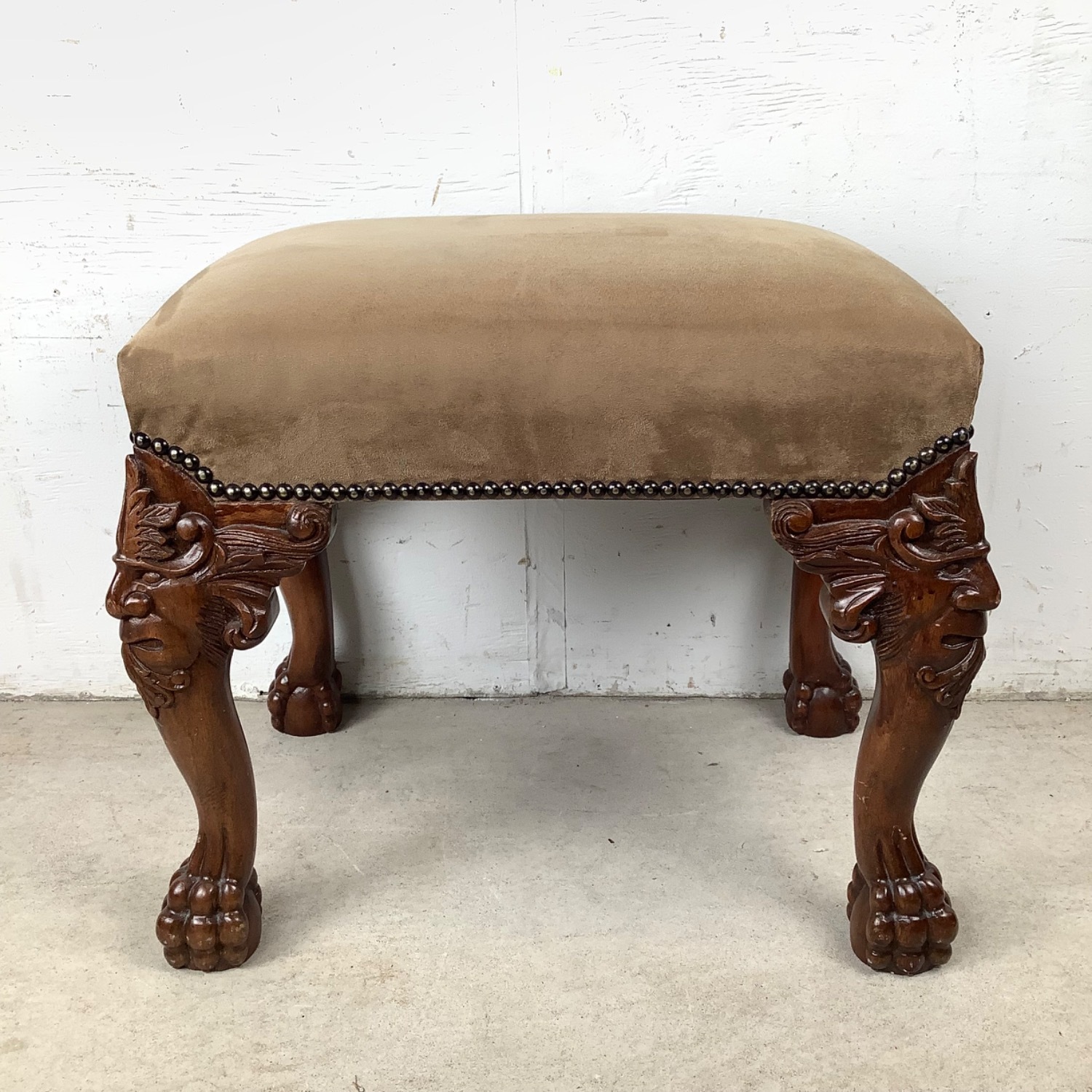 20th Century Gothic Revival Footstool - image-0