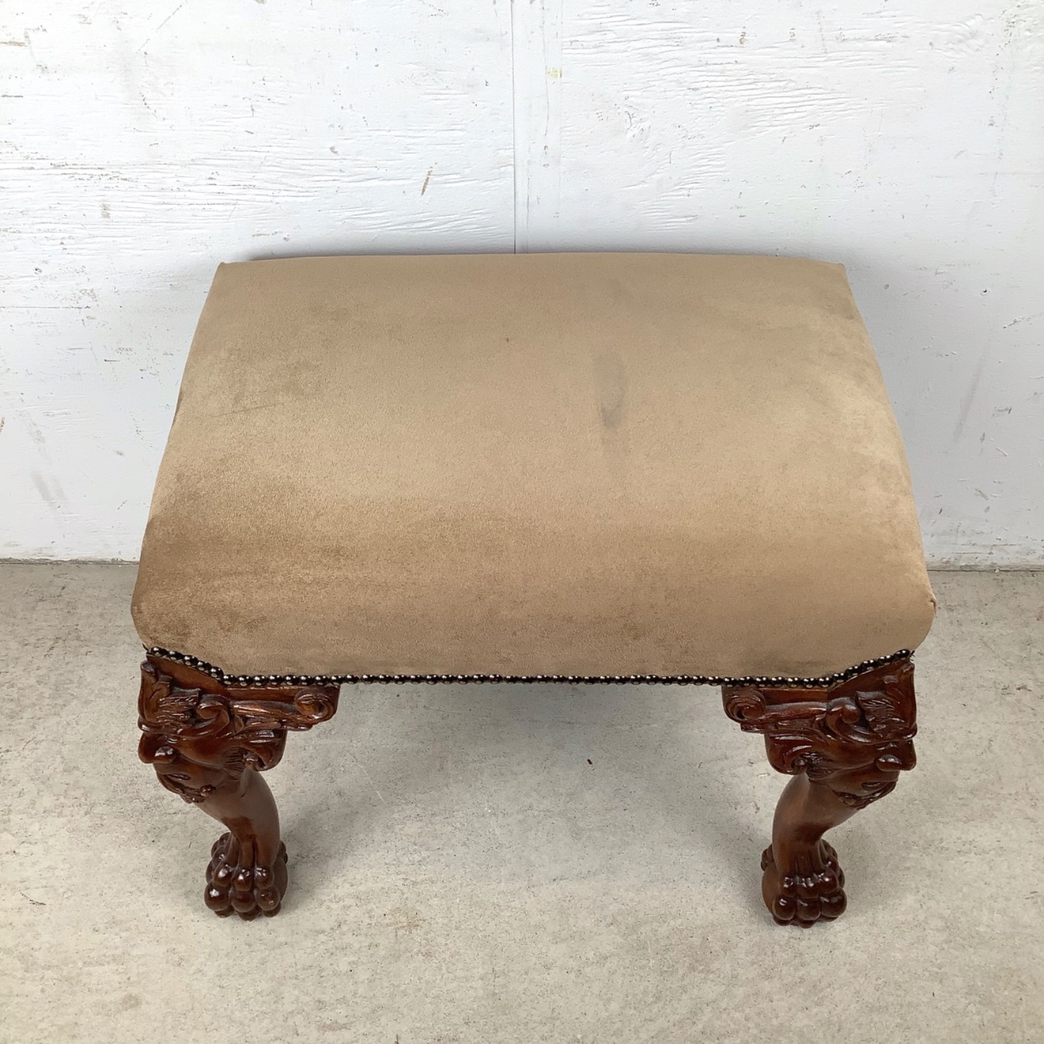 20th Century Gothic Revival Footstool - image-4