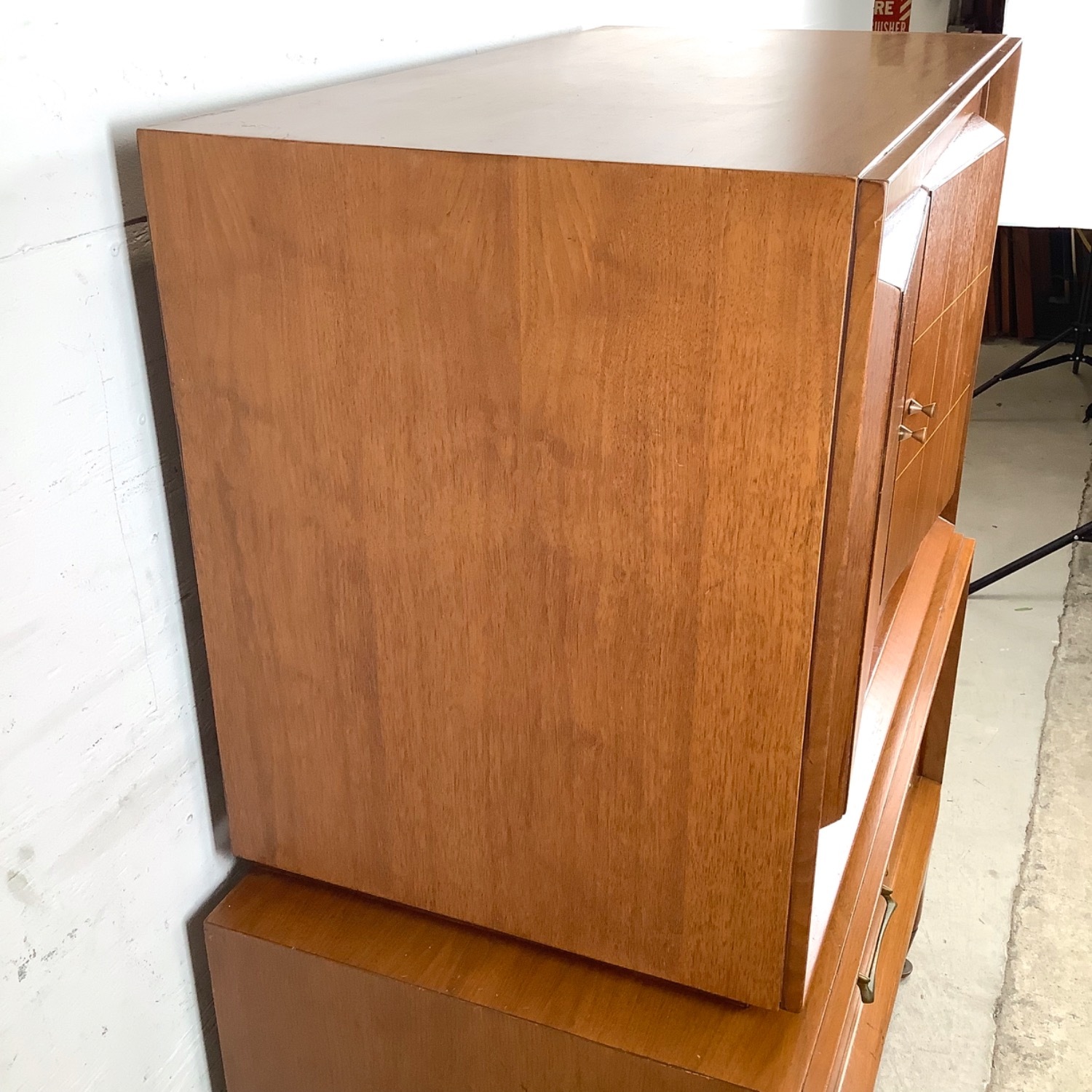Mid-Century Modern Highboy With Sculptural Front - image-13
