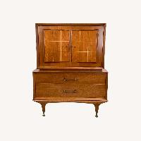 Mid-Century Modern Highboy With Sculptural Front