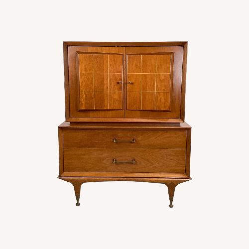 Used Mid-Century Modern Highboy With Sculptural Front for sale on AptDeco