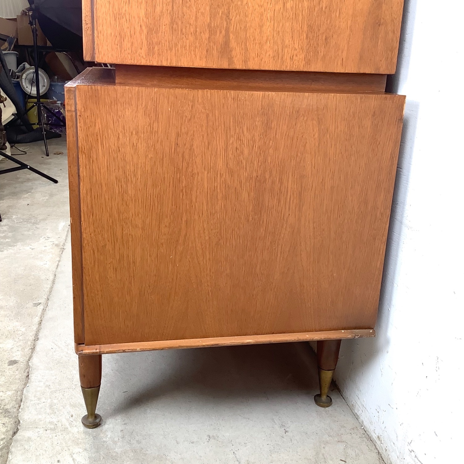 Mid-Century Modern Highboy With Sculptural Front - image-16