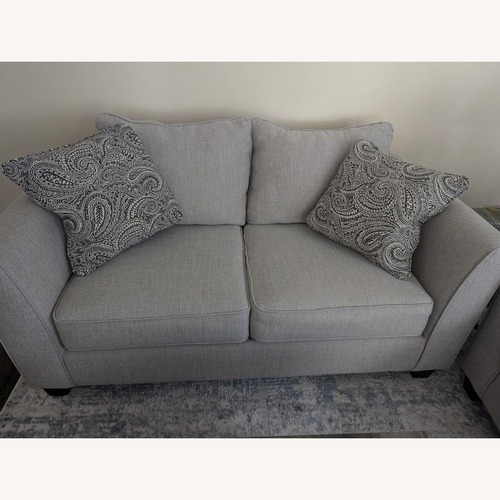Used Light Gray Fabric 2 Seater Sofa for sale on AptDeco